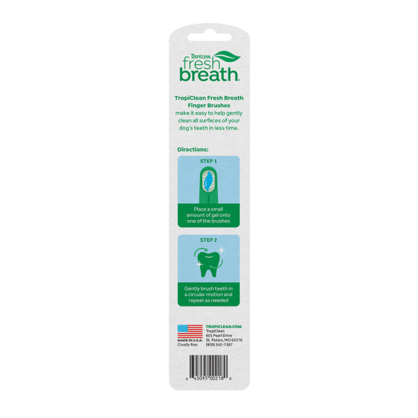 Tropiclean, TropiClean Fresh Breath Brosses à doigts pour animaux de compagnie