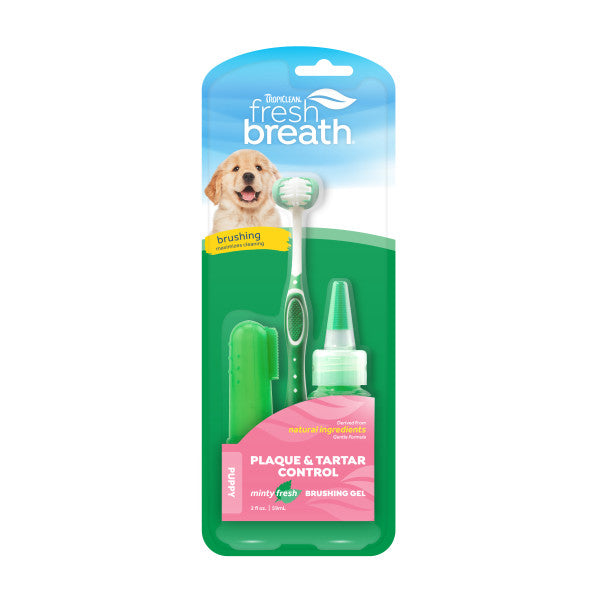 Tropiclean, TropiClean Fresh Breath Oral Care Kit for Dogs (Kit de soins bucco-dentaires pour chiens)