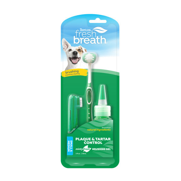 Tropiclean, TropiClean Fresh Breath Oral Care Kit for Dogs (Kit de soins bucco-dentaires pour chiens)