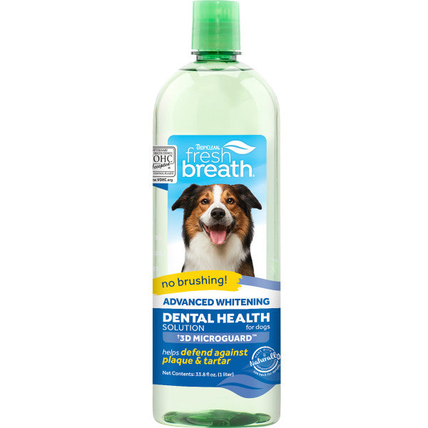 Tropiclean, TropiClean Fresh Breath Solution de santé dentaire blanchissante pour chiens