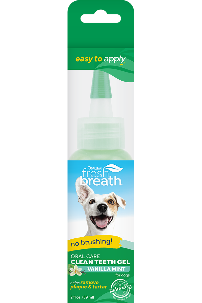 Tropiclean, TropiClean GEL DE SOINS ORAUX POUR CHIENS A L'ORAISON VANILLE-MENTHE