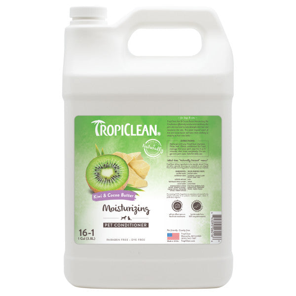 Tropiclean, TropiClean Kiwi & beurre de cacao Conditionneur hydratant pour animaux de compagnie