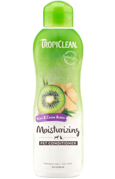 Tropiclean, TropiClean Kiwi & beurre de cacao Conditionneur hydratant pour animaux de compagnie