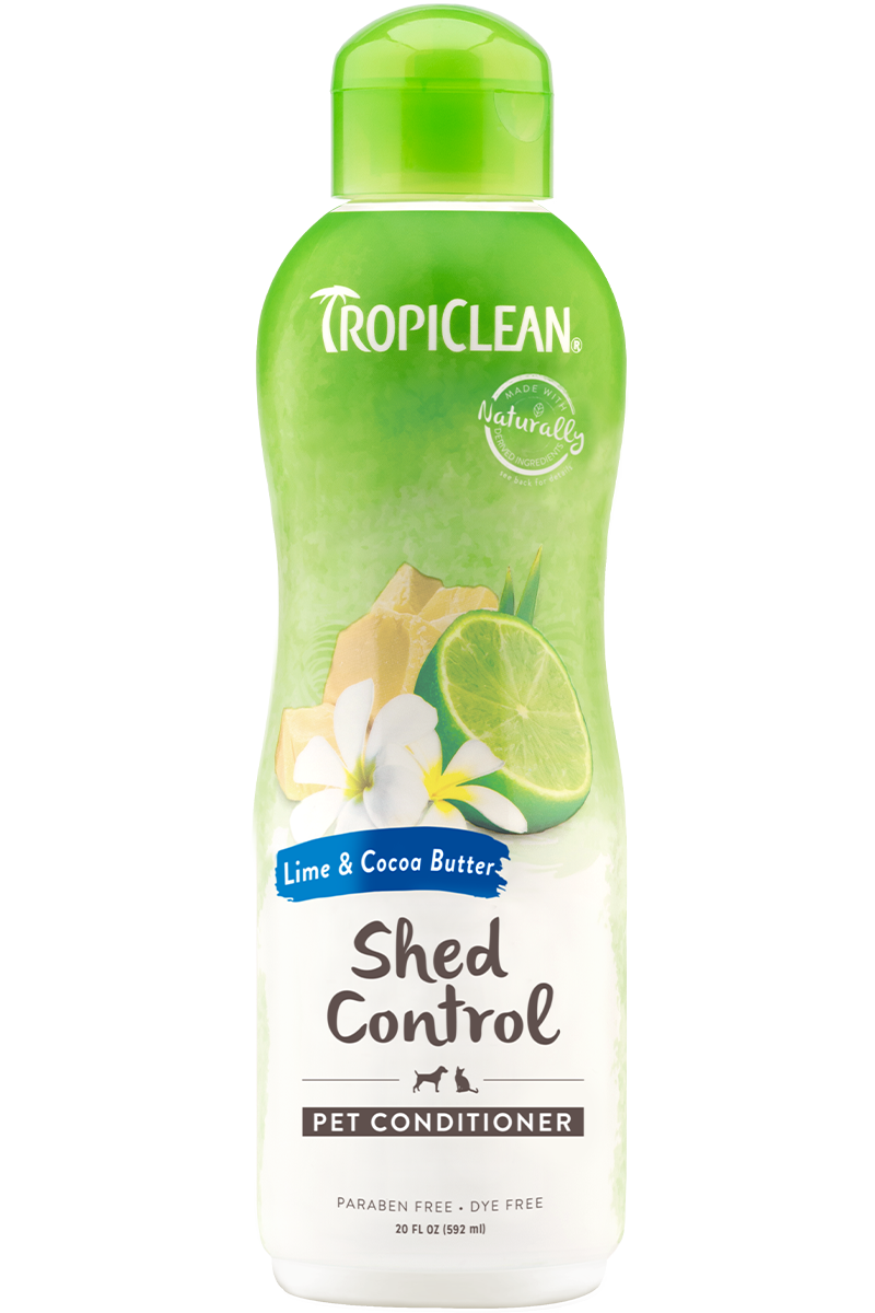 Tropiclean, TropiClean Lime & Cocoa Butter Shed Control Conditionner pour animaux de compagnie