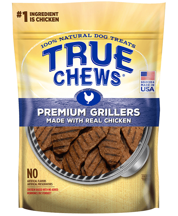 Véritable fromage à mâcher, True Chews Premium Grillers with Real Chicken - Friandises pour chiens