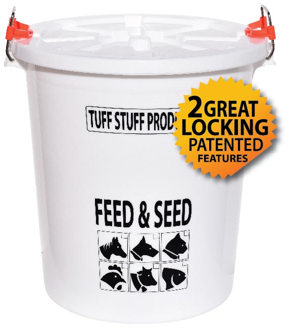 Produits Tuff Stuff, Tuff Stuff Products Tambour pour aliments et semences avec couvercle