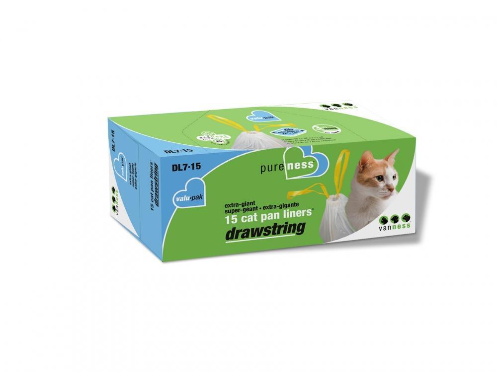 Van Ness, Van Ness Extra Giant Drawstring Cat Pan Liners (bacs à chat)