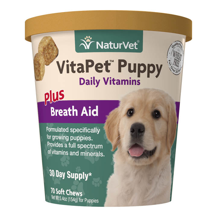 naturvet, VitaPet™ Puppy Daily Vitamins Soft Chews (en anglais)