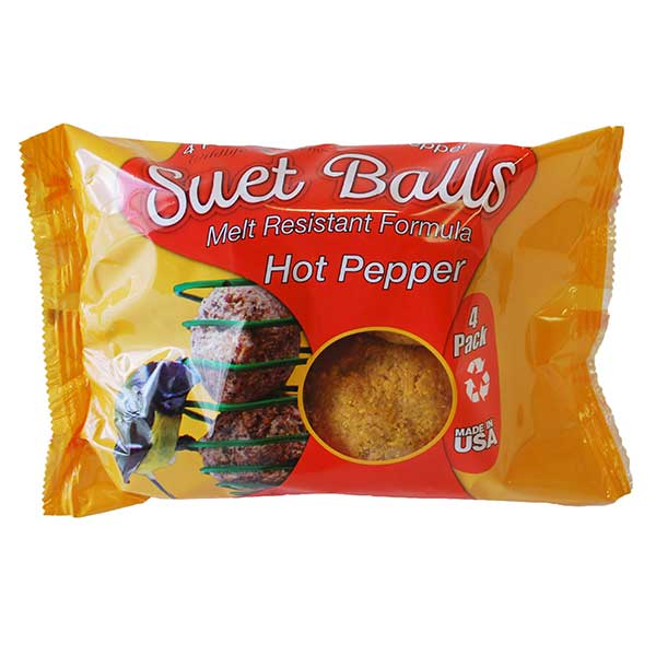 Sciences de la faune, WILDLIFE SCIENCES SUET BALLS HOT PEPPER 4 PACK