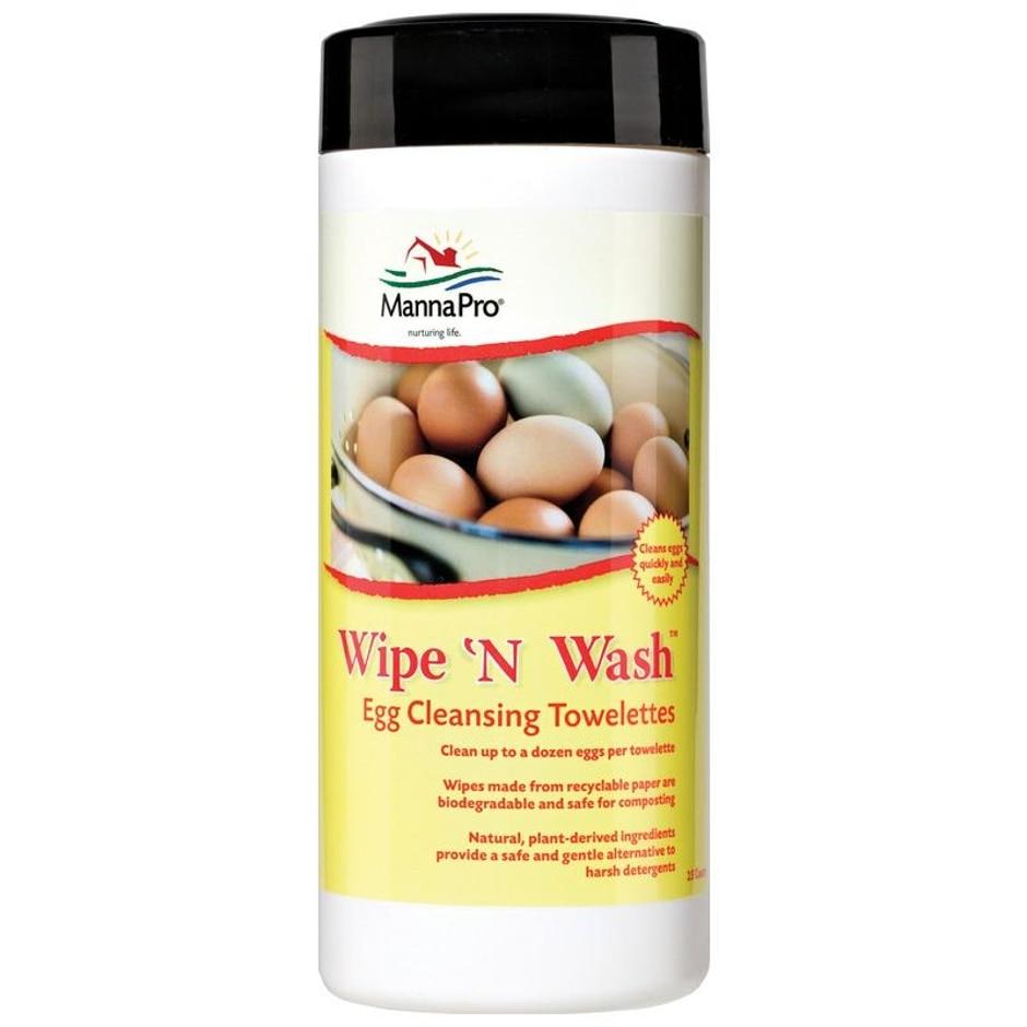 Manna Pro, WIPE 'N WASH EGG CLEANSING TOWELETTES