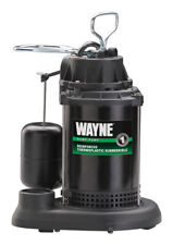 Pompes Wayne, Wayne Pumps 1/2 HP 115V Thermoplastic Sump Pump with Vertical Float Switch, 65 GPM (pompe de puisard thermoplastique 1/2 HP 115V avec interrupteur à flotteur vertical)