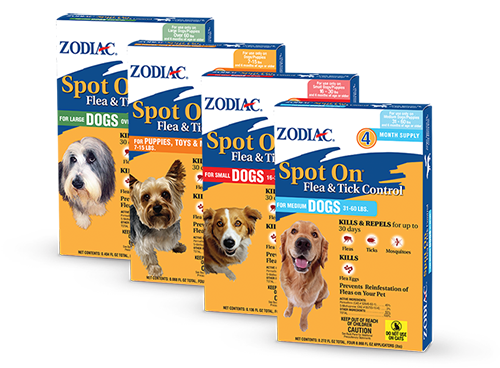 Wellmark International ZODIAC®, Wellmark International ZODIAC® SPOT ON® CONTRE LA PLUMÉE ET LES TACHES POUR CHIENS ET CHIOTS