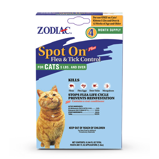 Wellmark International ZODIAC®, Wellmark International ZODIAC® SPOT ON® PLUS CONTRE LA PLUMÉE ET LES TACHES POUR LES CHATS ET LES CHATONS