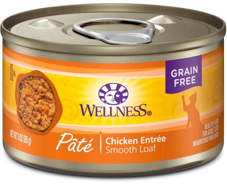 Wellness Pet, Wellness Complete Health Natural Chicken Pate (pâté de poulet) sans grains, nourriture humide en boîte pour chats