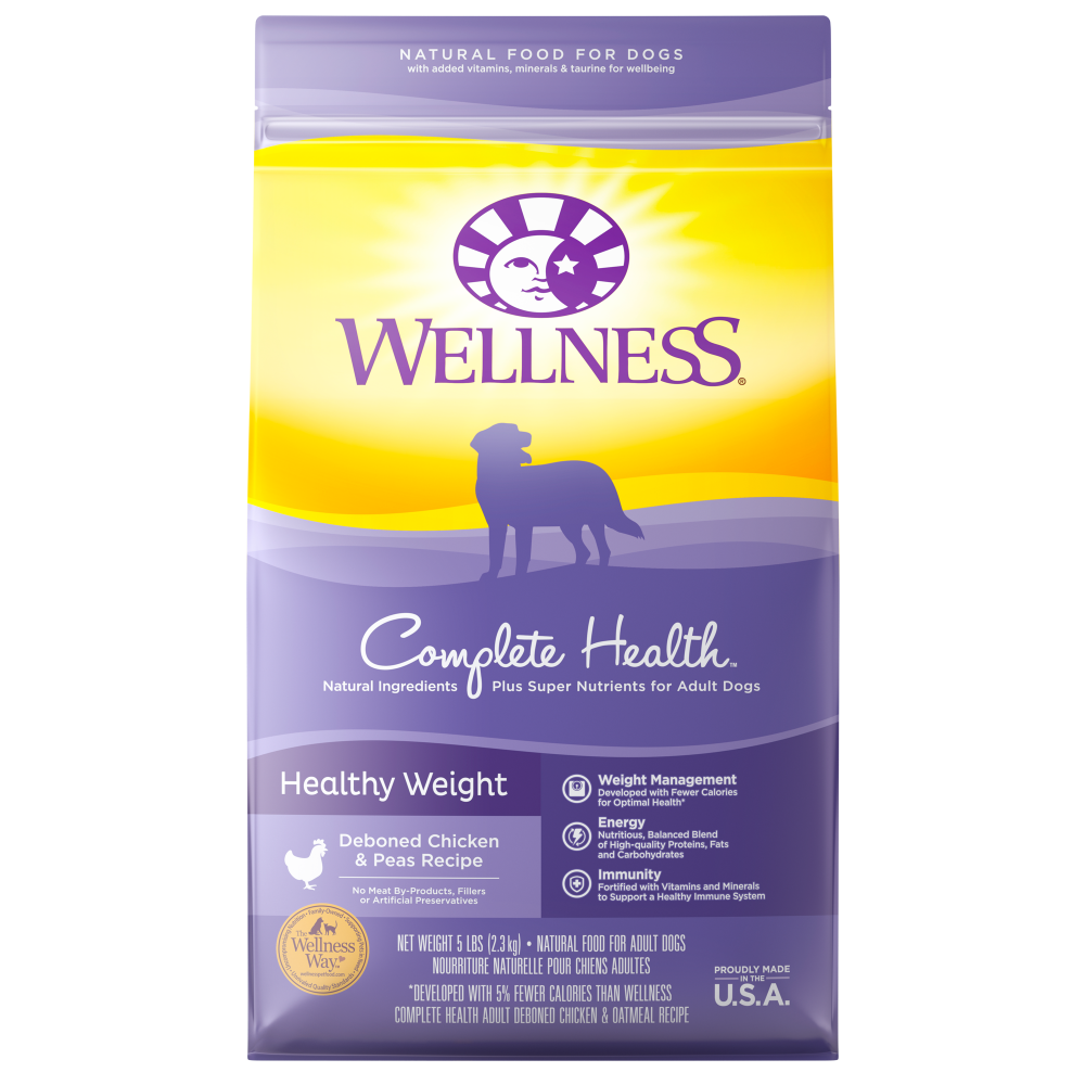 Bien-être, Wellness Complete Health Natural Healthy Weight Chicken and Peas Recipe nourriture sèche pour chien