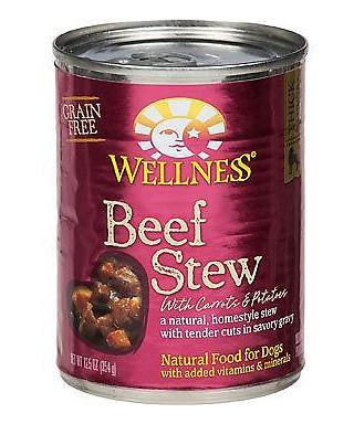 Bien-être, Wellness Grain Free Natural Beef Stew with Carrots & Potato nourriture humide en boîte pour chiens