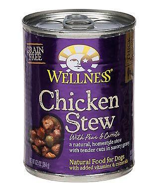 Bien-être, Wellness Grain Free Natural Chicken Stew with Peas and Carrots Wet Canned Dog Food (nourriture en conserve humide pour chiens)