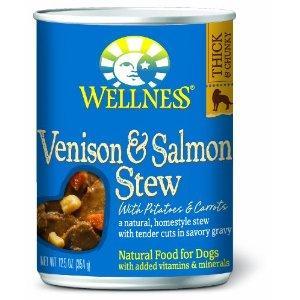 Bien-être, Wellness Grain Free Natural Venison & Salmon Stew with Potato and Carrots Wet Canned Dog Food (nourriture en conserve humide pour chiens)