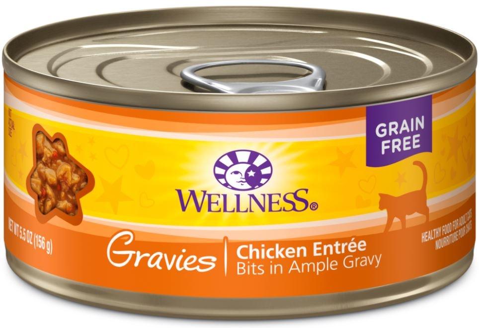 Bien-être, Wellness Natural Grain Free Gravies Chicken Dinner nourriture pour chat en boîte