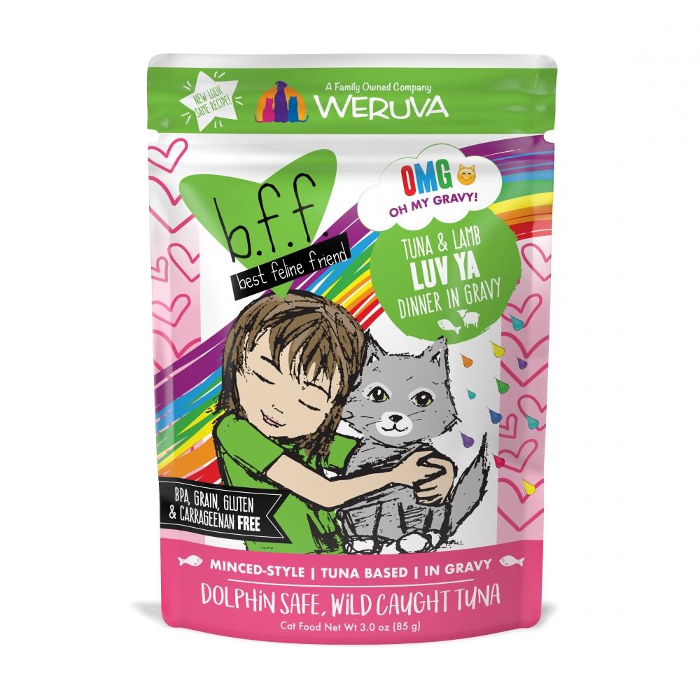 Weruva, Weruva BFF Thon & Agneau Recette Luv Ya en sachets pour chat humide