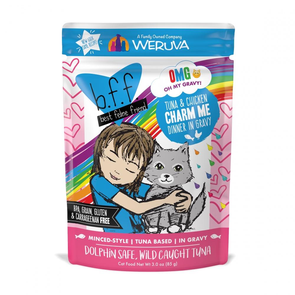 Weruva, Weruva BFF Thon & Poulet Charm Me Recette en sachets pour chat humide