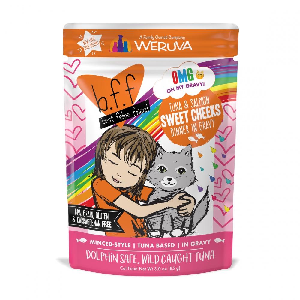 Weruva, Weruva BFF Thon & Saumon Sweet Cheeks Recipe Pouches Wet Cat Food (nourriture humide pour chats)