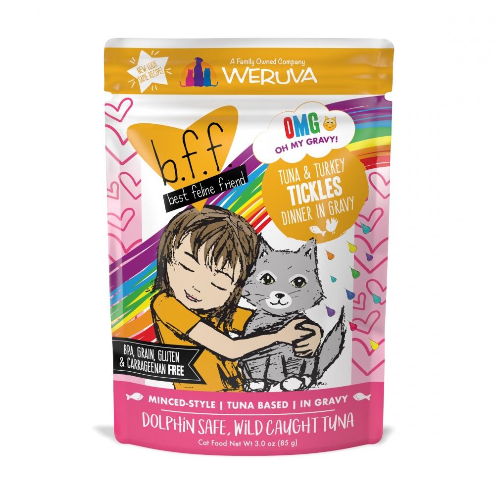 Weruva, Weruva BFF Tuna & Turkey Tickles Recipe Pouches Wet Cat Food (nourriture humide pour chats)