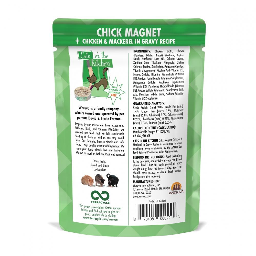 Weruva, Weruva Cats In the Kitchen Chick Magnet Pouches Wet Cat Food (nourriture humide pour chats)