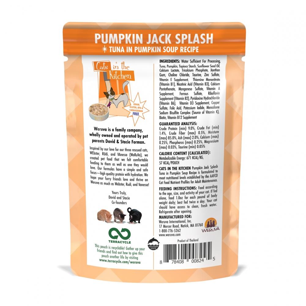 Weruva, Weruva Cats In the Kitchen Pumpkin Jack Splash Pouches Wet Cat Food (nourriture humide pour chats)