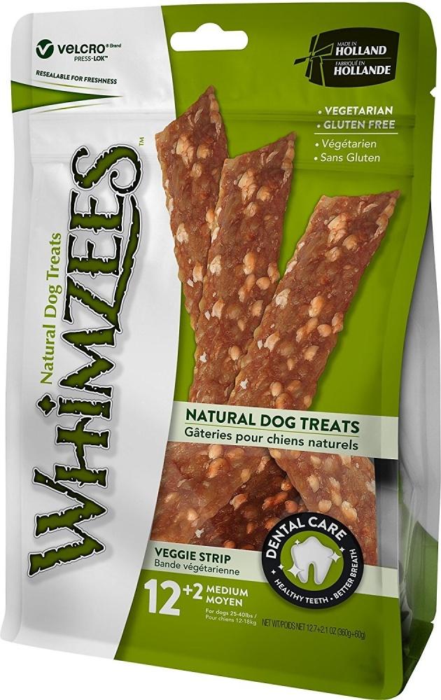 Whimzees, Whimzees Veggie Strip Dental Chew Dog Treats (friandises pour chiens)