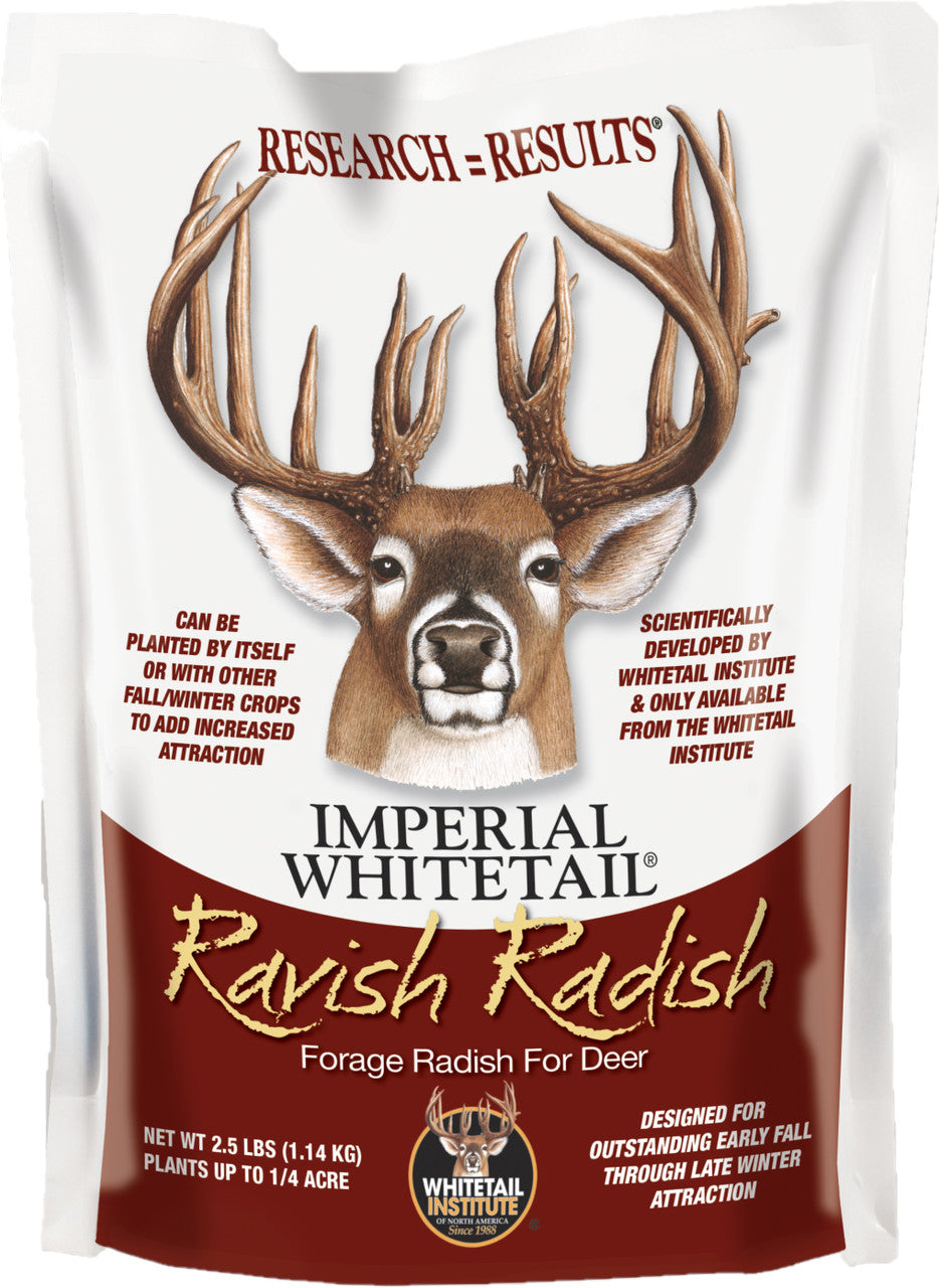 Institut de la queue blanche, Whitetail Institute Ravish Radish Semence pour Parcelle Alimentaire, 2.5 lbs.