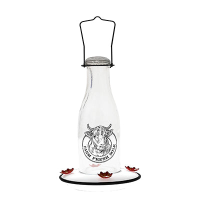 Woodlink, Woodlink Milkhouse 24 Ounce Glass Hummingbird Feeder (mangeoire à colibris en verre)