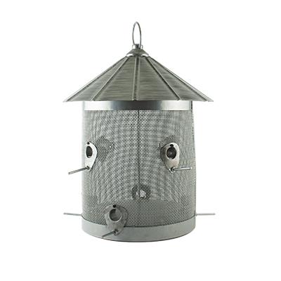 Woodlink, Woodlink Rustic Farmhouse Galvanized Silo Combo Seed 10 lb Feeder (mangeoire à graines)