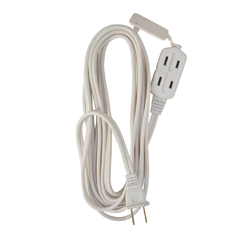 Bois, Woods 3-Outlet Extension Cords 15 ft. White