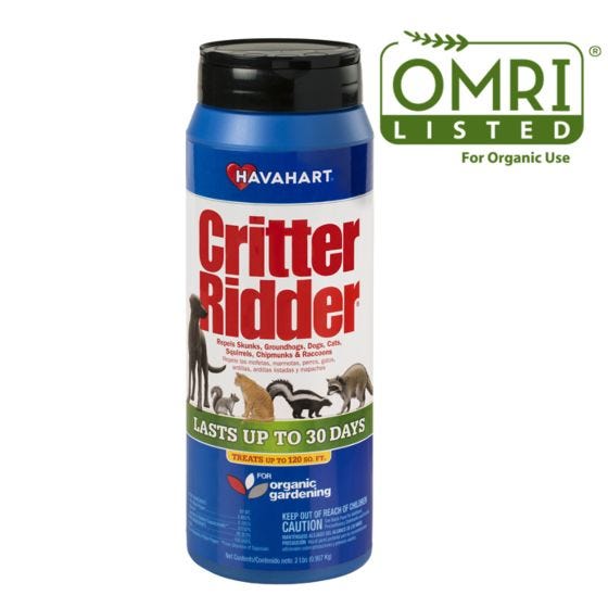 Woodstream, Woodstream CorporationHavahart® Critter Ridder® Répulsif granulaire pour animaux Listé OMRI® pour usage biologique