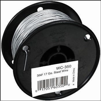 Woodstream, Woodstream WC-350 Zareba Brand Galvanized Steel Wire, 17 Gauge ~ 350 Ft