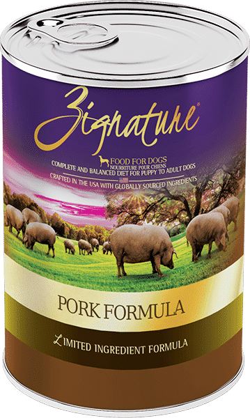 Zignature, Zignature Limited Ingredient Diet Pork Recipe nourriture humide pour chien