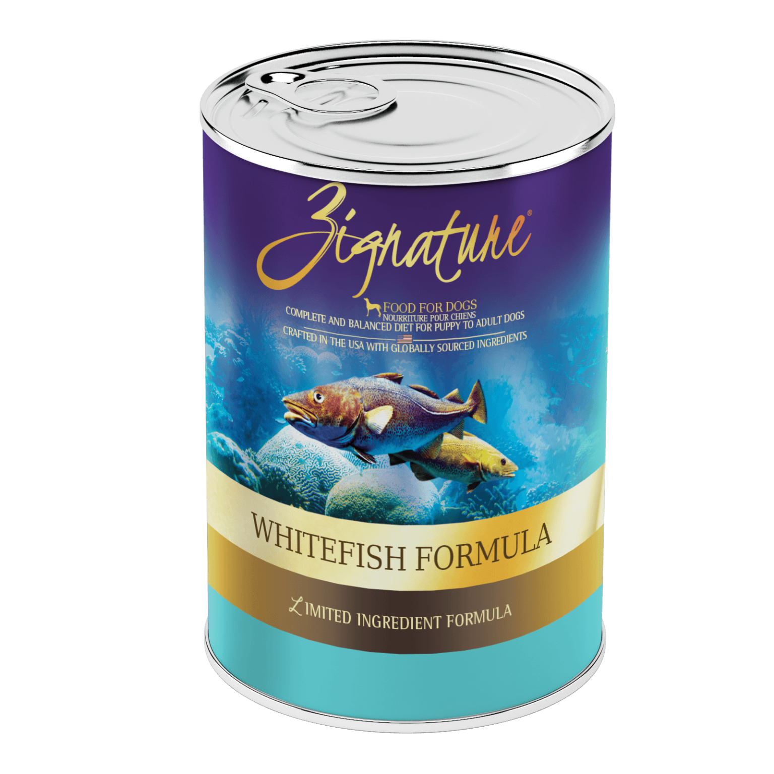 Zignature, Zignature Limited Ingredient Diet Whitefish Formula nourriture humide pour chiens