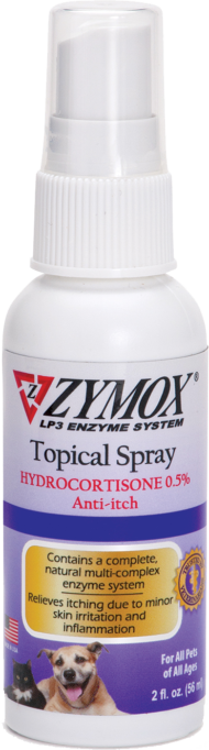 Zymox, Zymox Spray topique à l'hydrocortisone